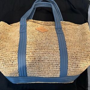 MZ Wallace Raffia Large Denim Tote